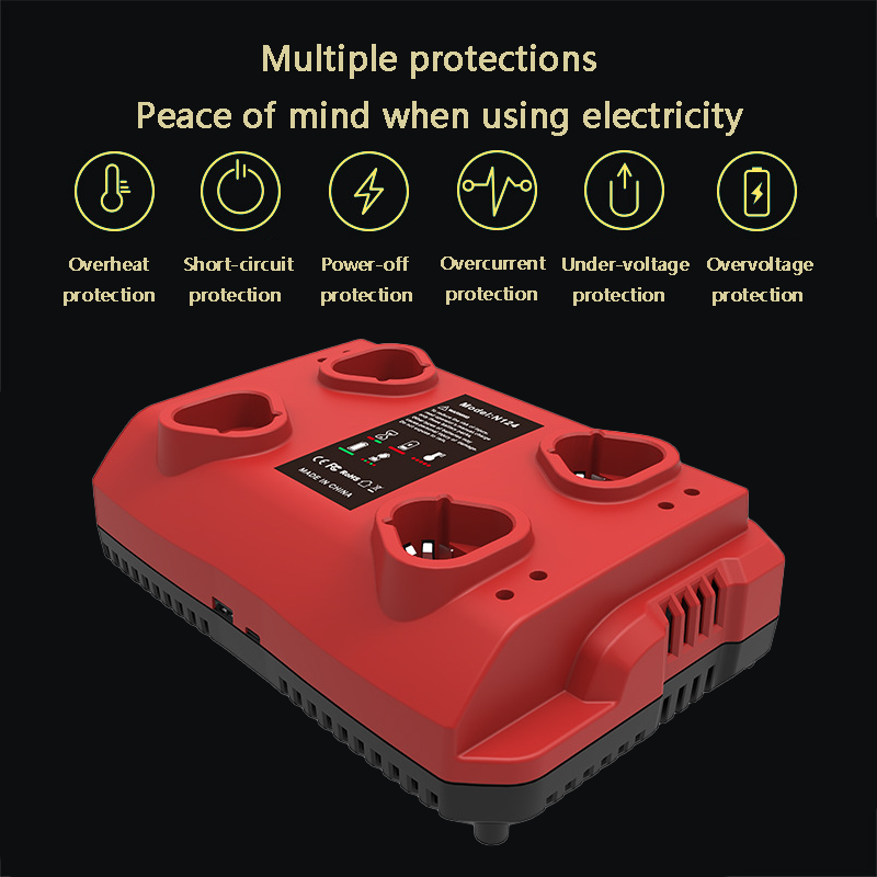 Power Tools Toolstation - Victpower Cargador rápido universal para baterías