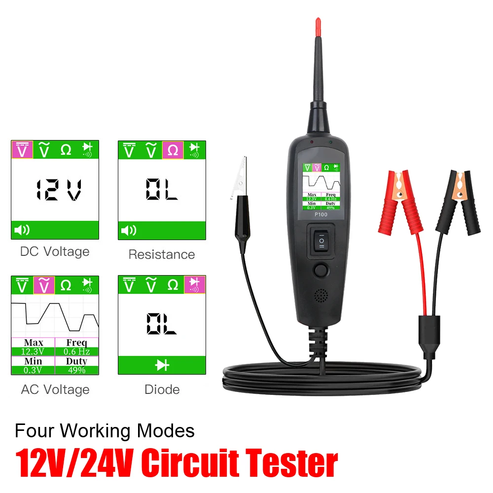 Power Tools In Automotive - Probador de Circuitos Automotrices P100, Kit