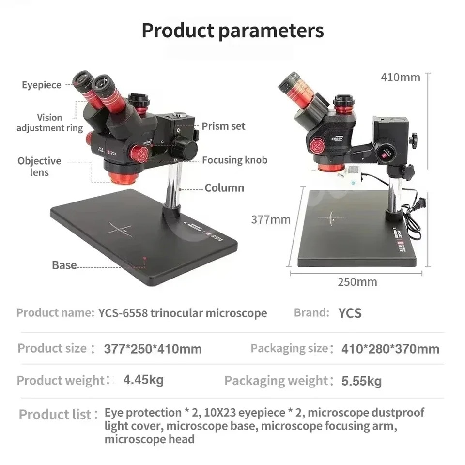 Microscopio Trinocular YCS 655 - Power Tools Zoom reseña y precio